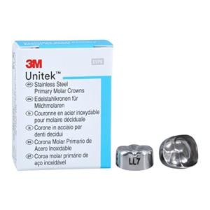 3M™ Unitek™ Stainless Steel Crowns Size 7 2nd Prim LLM Replacement Crowns 5/Bx