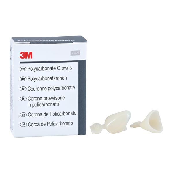 3M™ Polycarbonate Crowns Size 31 Rt Cspd Upr&Lwr Replacement Crowns 5/Bx