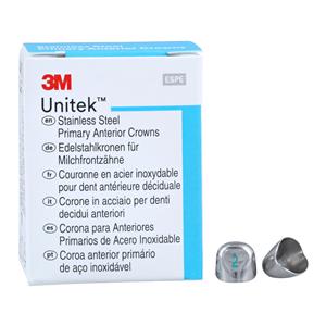 3M™ Unitek™ SS Crowns Size 2U Prim Ant Upr Cspd Replacement Crowns 5/Bx