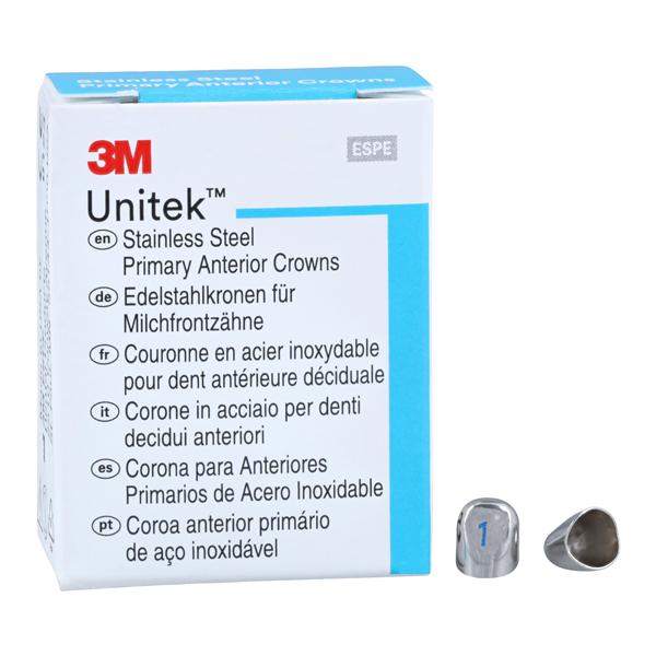 3M™ Unitek™ Stainless Steel Crowns Size 1L Pri Ant Lwr Cspd Replacement 5/Bx