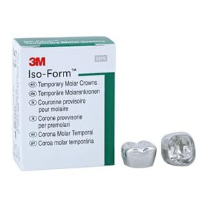 3M™ Iso-Form™ Temporary Metal Crowns Size L73 2nd LLM Replacement Crowns 5/Bx