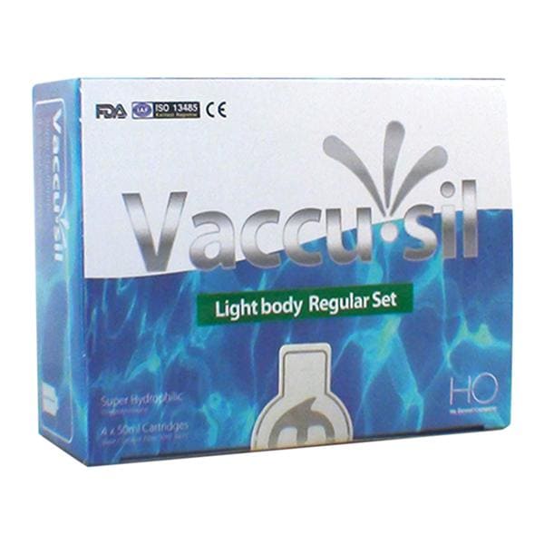 Vaccu-Sil Impression Material Regular Set 50 mL Light Body Refill 4/Bx