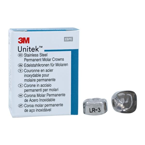 3M™ Unitek™ Stainless Steel Crowns Size 3 1st Perm LRM Replacement 5/Bx