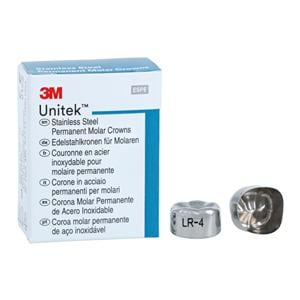 3M™ Unitek™ Stainless Steel Crowns Size 4 1st Perm LRM Replacement 5/Bx