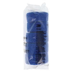 Coban Wrap Bandage Elastic 1"x5yd Blue Non-Sterile 30/Bx