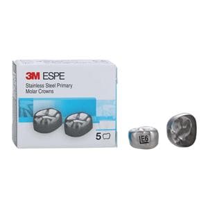 3M™ Stainless Steel Crowns Size EUL6 2nd Prim ULM Replacement 5/Bx