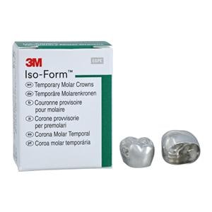 3M™ Iso-Form™ Temporary Metal Crowns Size U79 2nd UL Mol Replacement Crowns 5/Bx