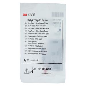 3M RelyX Try-In Paste Cement White Opaque 2 Gm Syringe 2gm/Ea