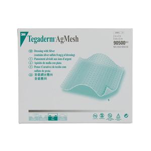 Tegaderm Ag Silver Sulfate/Cotton Fibers Mesh Dressing 2x2" Sterile Silver LF