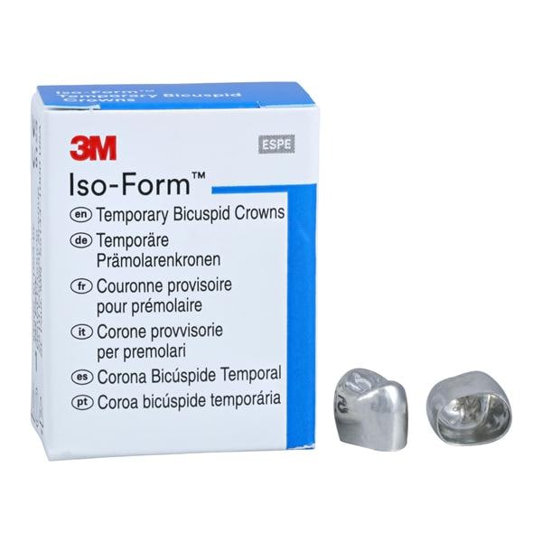 3M™ Iso-Form™ Temporary Metal Crowns Size U52 2nd UR Bic Replacement Crowns 5/Bx