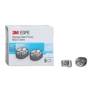 3M™ Stainless Steel Crowns Size DLR5 1st Pri LRM Replacement 5/Bx