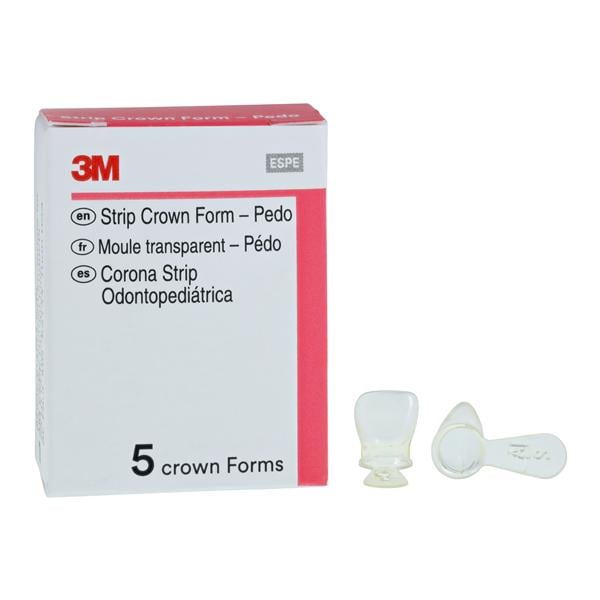 3M™ Unitek™ Strip Crown Form Size 2 Replacement Crowns Prmry Upr Lft Cntrl 5/Bx