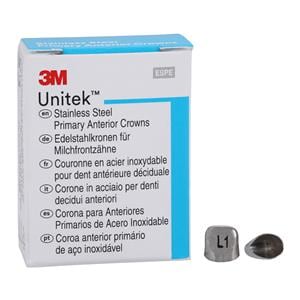 3M™ Unitek™ Stainless Steel Crowns Size 1UL Prim Ant Upr Lft Cntrl Refill 5/Bx