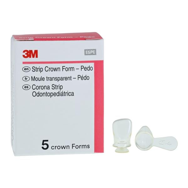 3M™ Unitek™ Strip Crown Form Size 4 Replacement Crowns Prim Upr Lft Lat 5/Bx