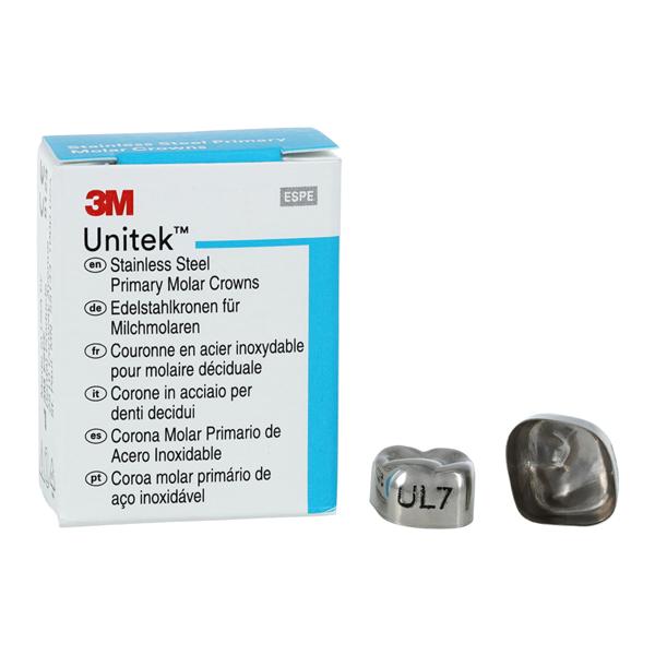 3M™ Unitek™ Stainless Steel Crowns Size 7 2nd Prim ULM Replacement Crowns 5/Bx