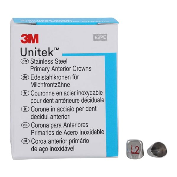 3M™ Unitek™ Stainless Steel Crowns Size 2UL Prim Ant Upr Lft Ltrl Refill 5/Bx