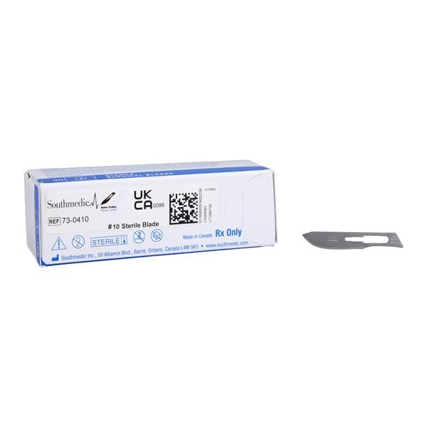 Steel Sterile Surgical Blade #10 Disposable 50/Bx