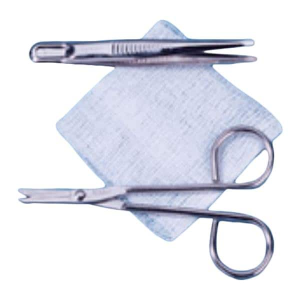 Suture Removal Kit Gauze/4" Metal Forceps