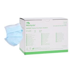 Surgine II Tie On Mask Not ASTM Rated Blue 60/Bx