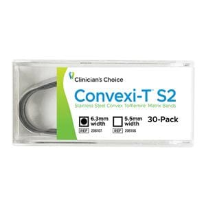 Convexi-T S2 Tofflemire Matrix Band 0.03 mm Thin 30/Pk