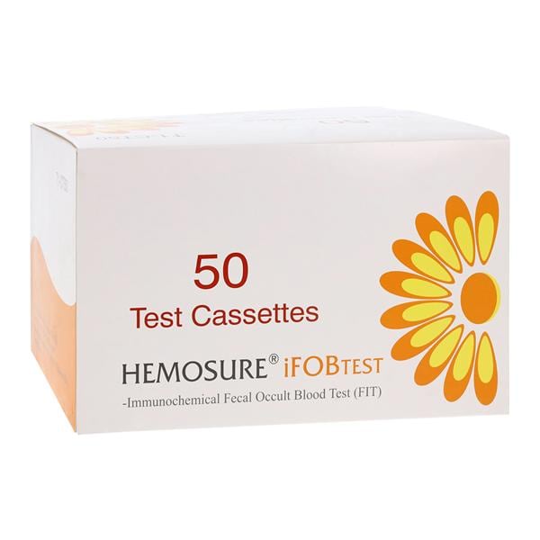 Hemosure iFOB: Immunological Fecal Occult Blood Test Kit CLIA Waived 50/Bx