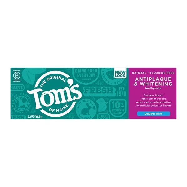 Tom's Antiplaque & Whitening Toothpaste 5.5 oz Peppermint 5.5oz/Tb