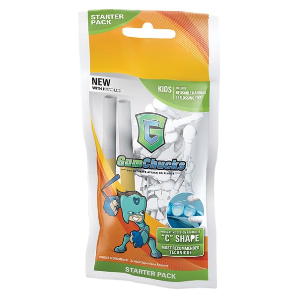 GumChucks Flosser Disposable 7 in Kids Starter Pack Ea