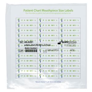 Isolite / Isodry / Isovac Patient Chart Labels 2/Pk