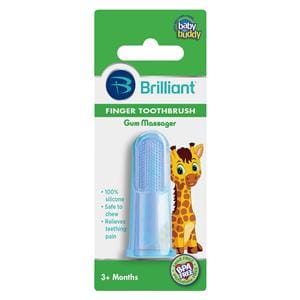 Baby Buddy Finger Toothbrush Blue 3+ Months 6/Bg