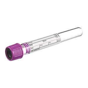 Vacuette Venous Blood Collection Tube Lavender/Black 6mL Plastic 50/Pk