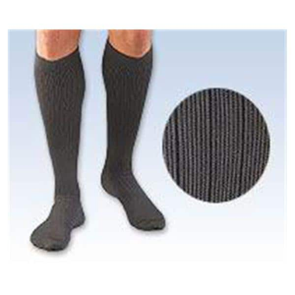 Activa Compression Dress Socks Knee High XL Men Men >12.5 Pinstripe Gray