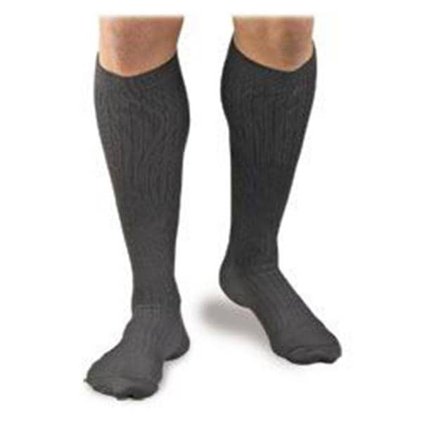 Activa Compression Dress Socks Knee High Large Men Men 10.5-12 Pinstripe Tan