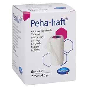 Peha-Haft Gauze Bandage Cotton 2.25"x4.5yd White Ea