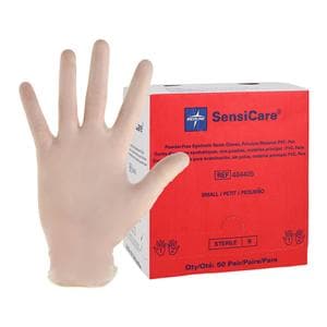 SensiCare Vinyl Exam Gloves Small Beige Sterile