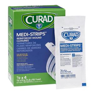 Medi-Strip Strip Bandage Fabric .5x4" White Sterile 50x6/Bx