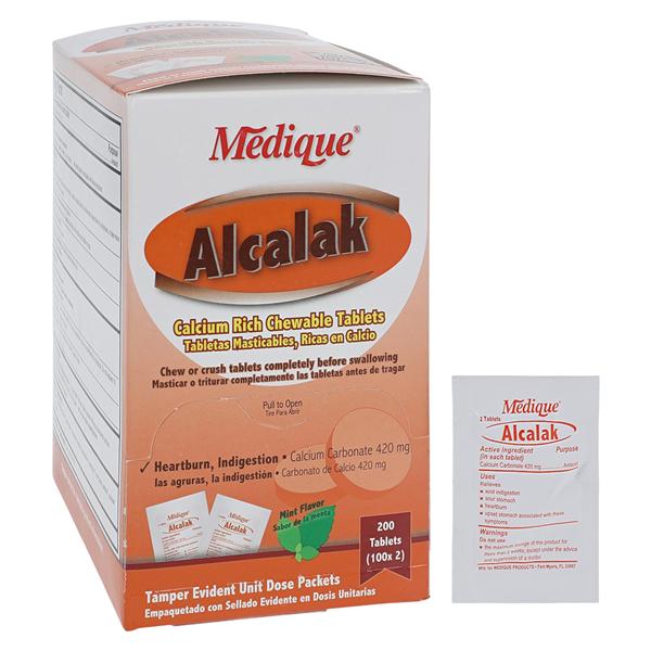 Alcalak Antacid Tablets 420mg Spearmint 100X2/Bx