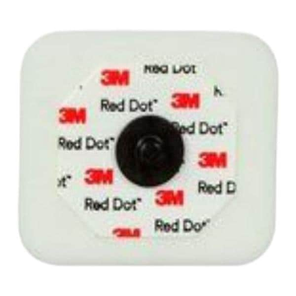 Red Dot Electrocardio Electrode Adult 4x3-1/2cm Foam/Tape/Sticky Gel Dsp 50/Pk