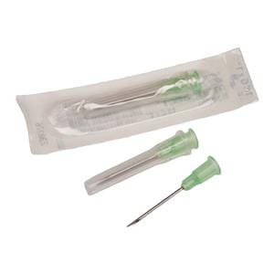 Monoject Hypodermic Needle 19gx1-1/2" Lime Conventional 10x100Ca