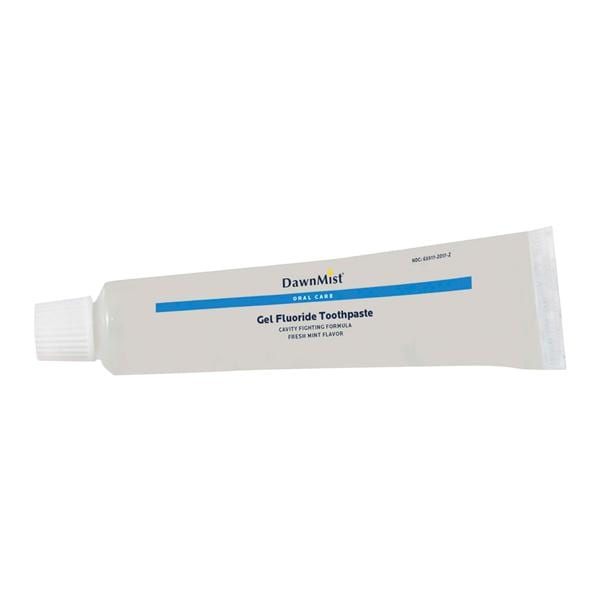 DawnMist Anticavity Mint Gel Toothpaste 1.5 oz 144/ca