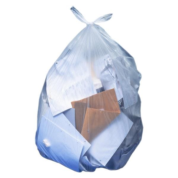 Trash Bag LLDPE 1-1/10mm Super Heavy Flat Pack 56 Gallon 100/Ca