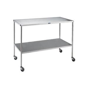 Instrument Table 72x24x34" 3" Casters Wheels