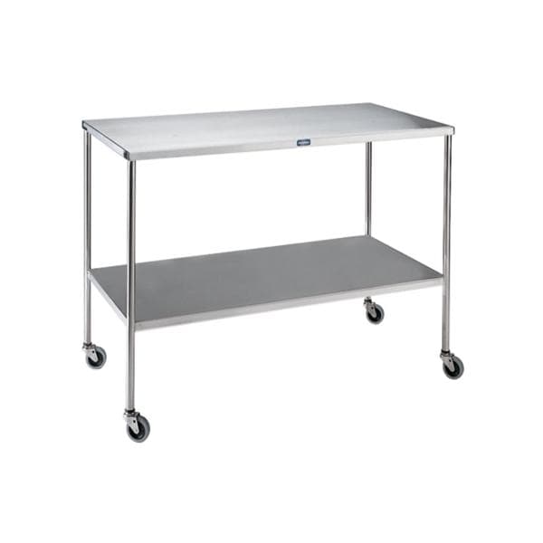 Instrument Table 72x24x34" 3" Casters Wheels