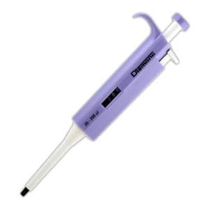 Diamond Adjustable Volume Pipette 20-200uL Graduated Lavender Ea