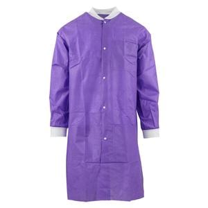 SafeWear High Performance Protective Lab Coat SMS Fabric Small Plum Purple 12/Bg, 5 BG/CA