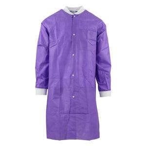 SafeWear High Performance Protective Lab Coat SMS Medium Plum Purple 12/Bg, 5 BG/CA