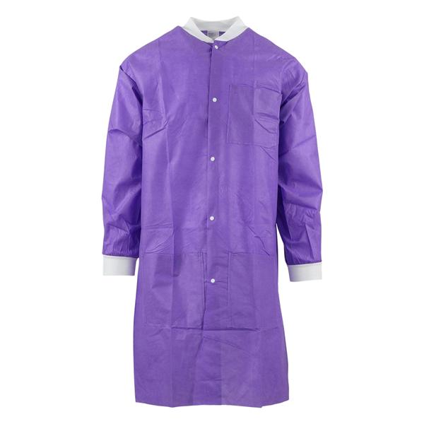 SafeWear High Performance Protective Lab Coat SMS Medium Plum Purple 12/Bg, 5 BG/CA