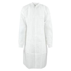 SafeWear High Performance Protective Lab Coat SMS Fabric Large White Frost 12/Bg, 5 BG/CA