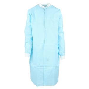 SafeWear High Performance Protective Lab Coat SMS Fabric Small Soft Blue 12/Bg, 5 BG/CA