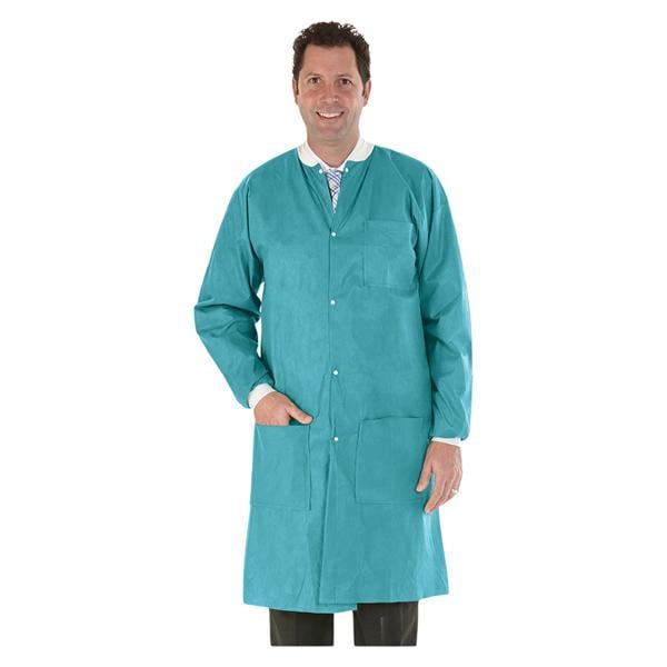 SafeWear High Performance Protective Lab Coat SMS Fabric X-Large Soft Blue 12/Bg, 5 BG/CA