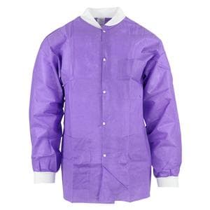 SafeWear Hipster Protective Lab Jacket SMS PP Fbrc Medium Plum Purple 12/Bg, 5 BG/CA